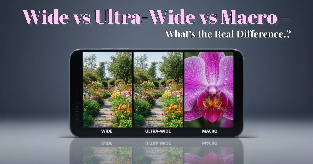 Difference Between Wide, Ultra-Wide, and Macro Camera in Smartphones in Bangladesh